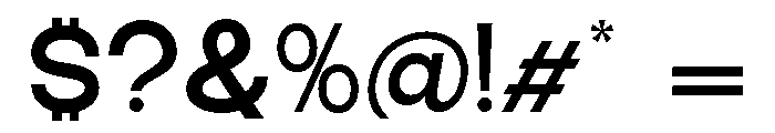 Epigraphy Expanded Bold Font OTHER CHARS