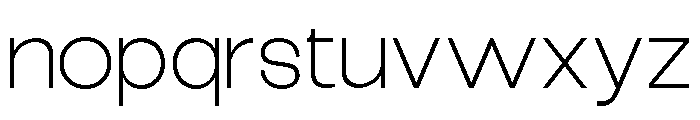 Epigraphy Expanded Extra Light Font LOWERCASE