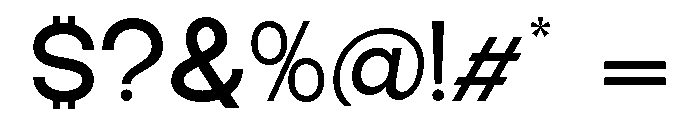 Epigraphy Expanded Semi Bold Font OTHER CHARS