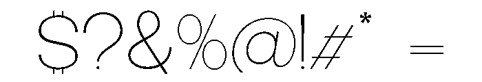 Epigraphy Expanded Thin Font OTHER CHARS
