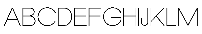 Epigraphy Expanded Thin Font UPPERCASE