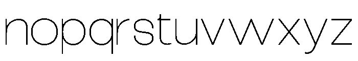 Epigraphy Expanded Thin Font LOWERCASE