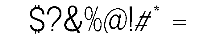 Epigraphy Light Font OTHER CHARS