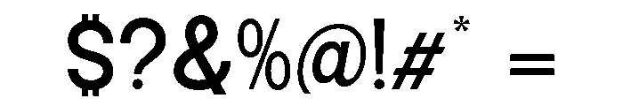 Epigraphy Semi Bold Font OTHER CHARS