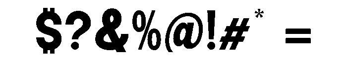 Epigraphy Semi Condensed Black Font OTHER CHARS
