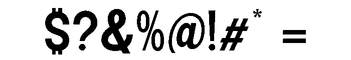 Epigraphy Semi Condensed Bold Font OTHER CHARS