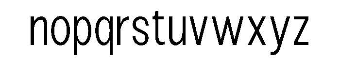 Epigraphy Semi Condensed Light Font LOWERCASE