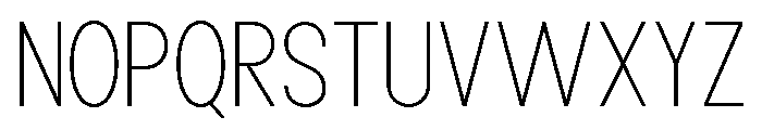 Epigraphy Semi Condensed Thin Font UPPERCASE