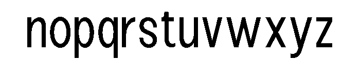 Epigraphy Semi Condensed Font LOWERCASE