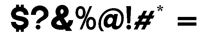 Epigraphy Semi Expanded Black Font OTHER CHARS