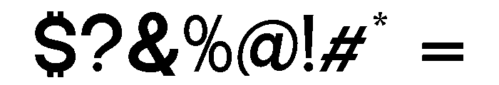Epigraphy Semi Expanded Bold Font OTHER CHARS