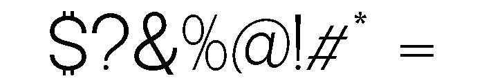 Epigraphy Semi Expanded Light Font OTHER CHARS