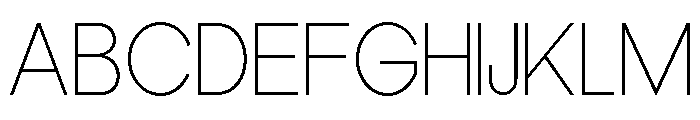 Epigraphy Semi Expanded Thin Font UPPERCASE