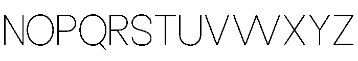 Epigraphy Semi Expanded Thin Font UPPERCASE