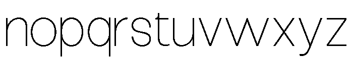 Epigraphy Semi Expanded Thin Font LOWERCASE