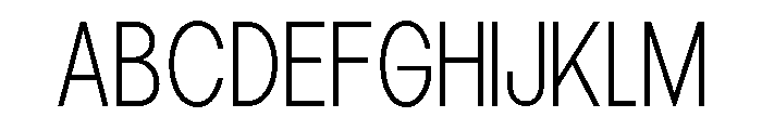 Epigraphy SemiCond ExtLt Font UPPERCASE