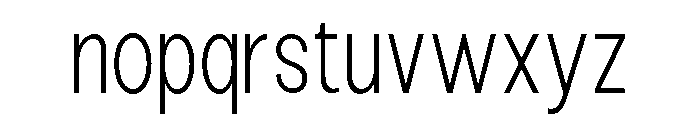 Epigraphy SemiCond ExtLt Font LOWERCASE
