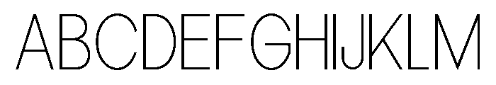 Epigraphy Thin Font UPPERCASE