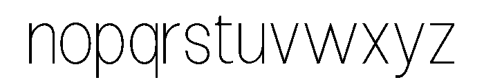 Epigraphy Thin Font LOWERCASE