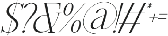 Ephoris Extra Light Italic otf (200) Font OTHER CHARS