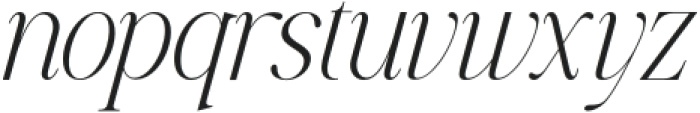 Ephoris Extra Light Italic otf (200) Font LOWERCASE