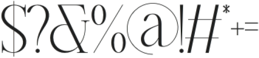 Ephoris Extra Light otf (200) Font OTHER CHARS