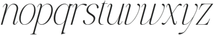 Ephoris Thin Italic otf (100) Font LOWERCASE