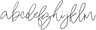 Epilea Signature Regular otf (400) Font LOWERCASE