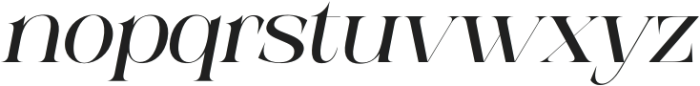 Epilogus Light Italic otf (300) Font LOWERCASE