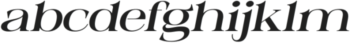 Epilogus Medium Expanded Italic otf (500) Font LOWERCASE