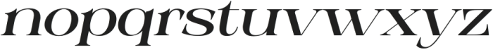 Epilogus Medium Expanded Italic otf (500) Font LOWERCASE