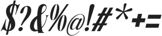 Epoch of Victory Condensed Italic otf (400) Font OTHER CHARS