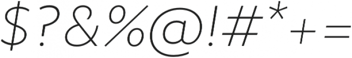 Epura ExtraLight Italic otf (200) Font OTHER CHARS