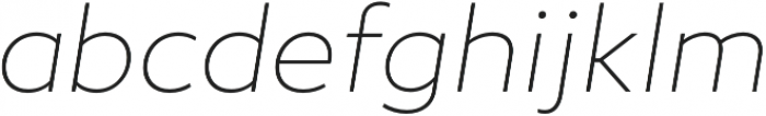 Epura ExtraLight Italic otf (200) Font LOWERCASE