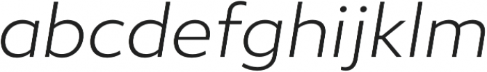 Epura Light Italic otf (300) Font LOWERCASE