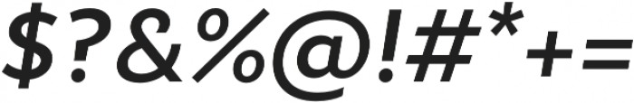Epura Medium Italic otf (500) Font OTHER CHARS