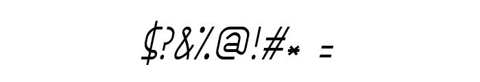 EphemerianThin Italic Font OTHER CHARS
