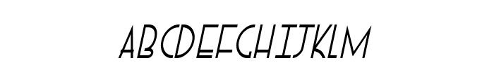 EphemerianThin Italic Font UPPERCASE