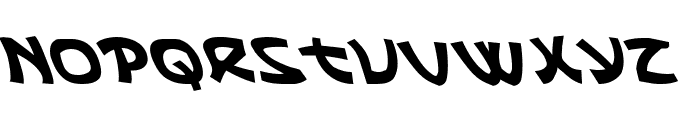 Ephesian Leftalic Font UPPERCASE