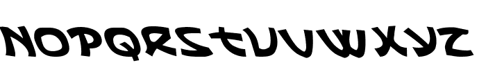 Ephesian Leftalic Font LOWERCASE