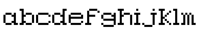 Epson Pixeled Regular Font LOWERCASE