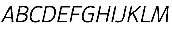 Epunda Sans 300italic Font UPPERCASE