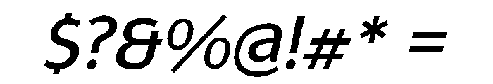 Epunda Sans 500italic Font OTHER CHARS
