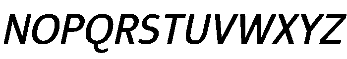 Epunda Sans 500italic Font UPPERCASE