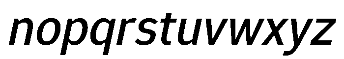Epunda Sans 500italic Font LOWERCASE