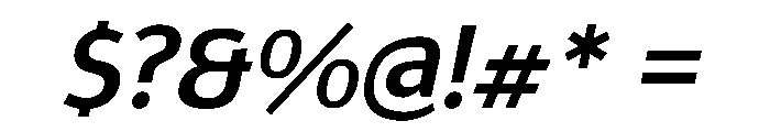 Epunda Sans 600italic Font OTHER CHARS