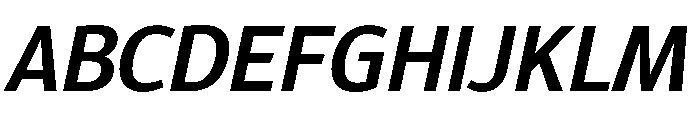 Epunda Sans 600italic Font UPPERCASE