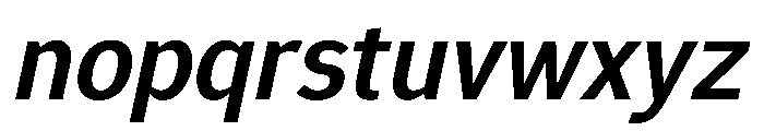 Epunda Sans 600italic Font LOWERCASE