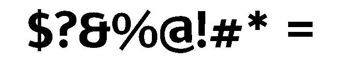 Epunda Sans 700 Font OTHER CHARS