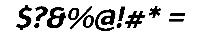 Epunda Sans 700italic Font OTHER CHARS